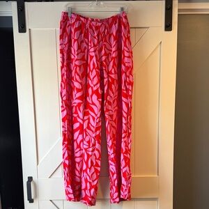 a new day Red and White Wide Leg Pants